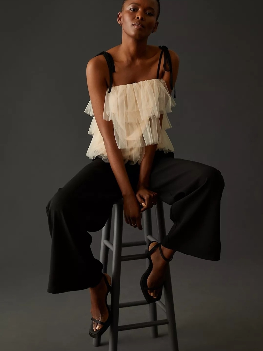 Sunday in Brooklyn Tie-Strap Ruffle Tank - Size Small - Anthropologie - Picture 5 of 7